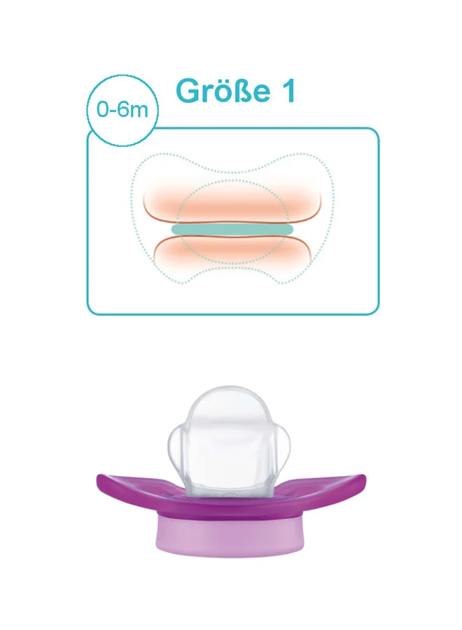 nip Pack Of 1 Miss Denti Silicone Soother, Green Fox, 0 - 6 Months
