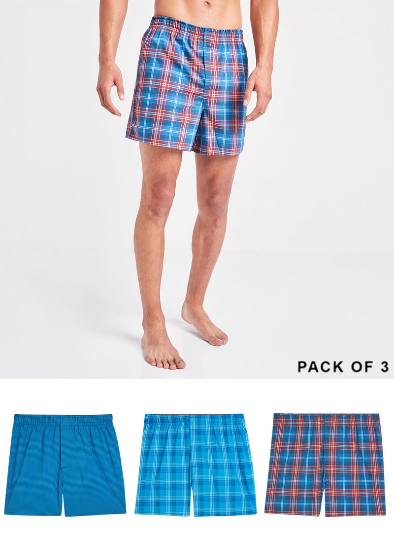 Hanes - 3 Pack Ultimate Casual Boxer Assorted Color/Print - Image 1