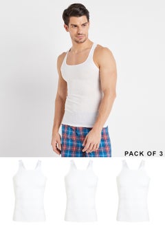Hanes 3-Piece Ultimate Scoop Neck Undershirt Set Assorted Color/Print  - Image 4