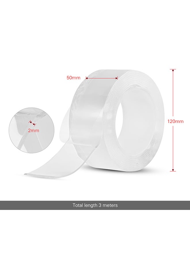 Generic Washable Traceless Double Sided Adhesive Tape White  - Image 2