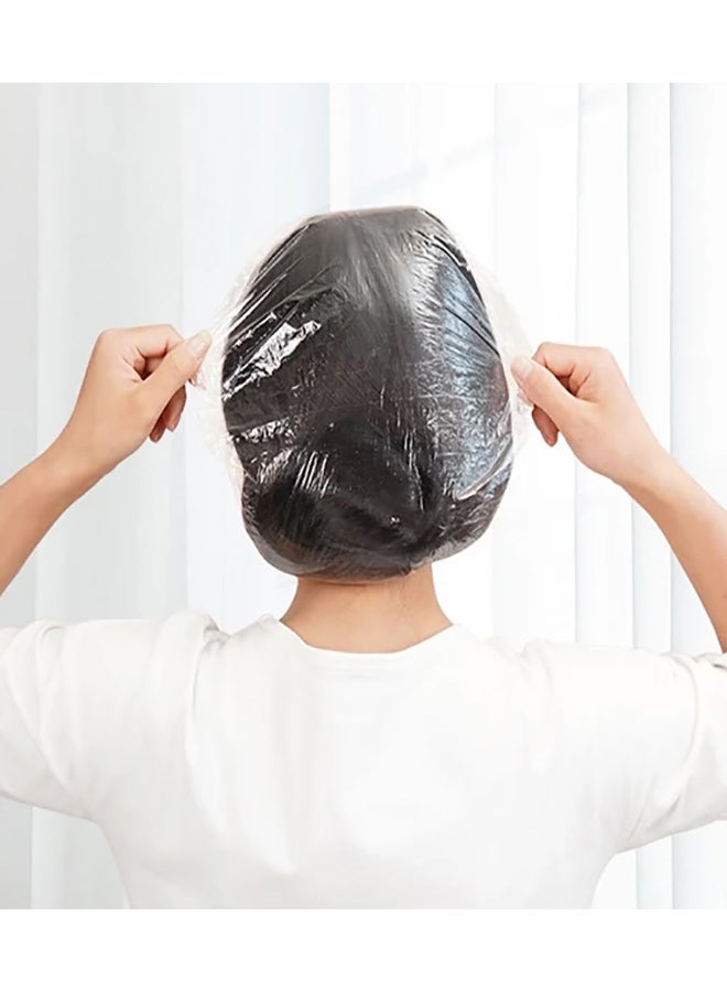 100-Piece Shower Cap Set Clear 8x6x2cm - Image 2