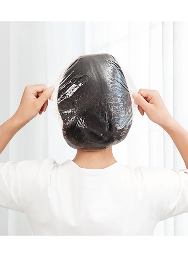 100-Piece Shower Cap Set Clear 8x6x2cm - Image 2