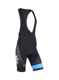 Generic Printed Bicycling T-Shirt And Pant Set Black/Blue  - Image 3