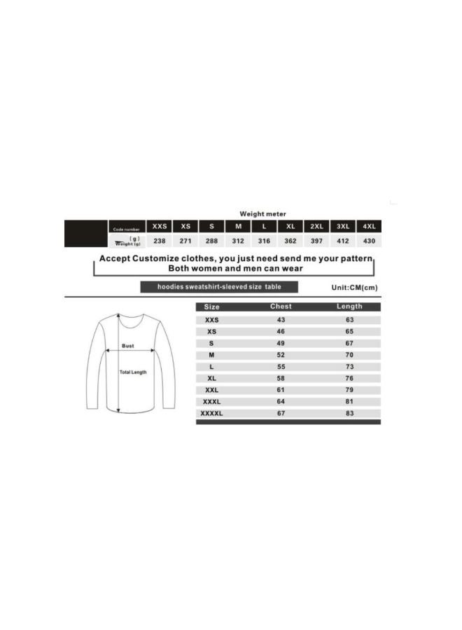 Printed Cotton Hooded Sweatshirt Black/White - Image 4