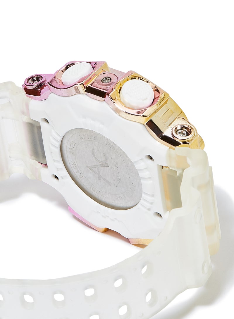 AC SPORTS Octagon Resin Digital Wrist Watch X29 - 40 mm - White  - Image 4