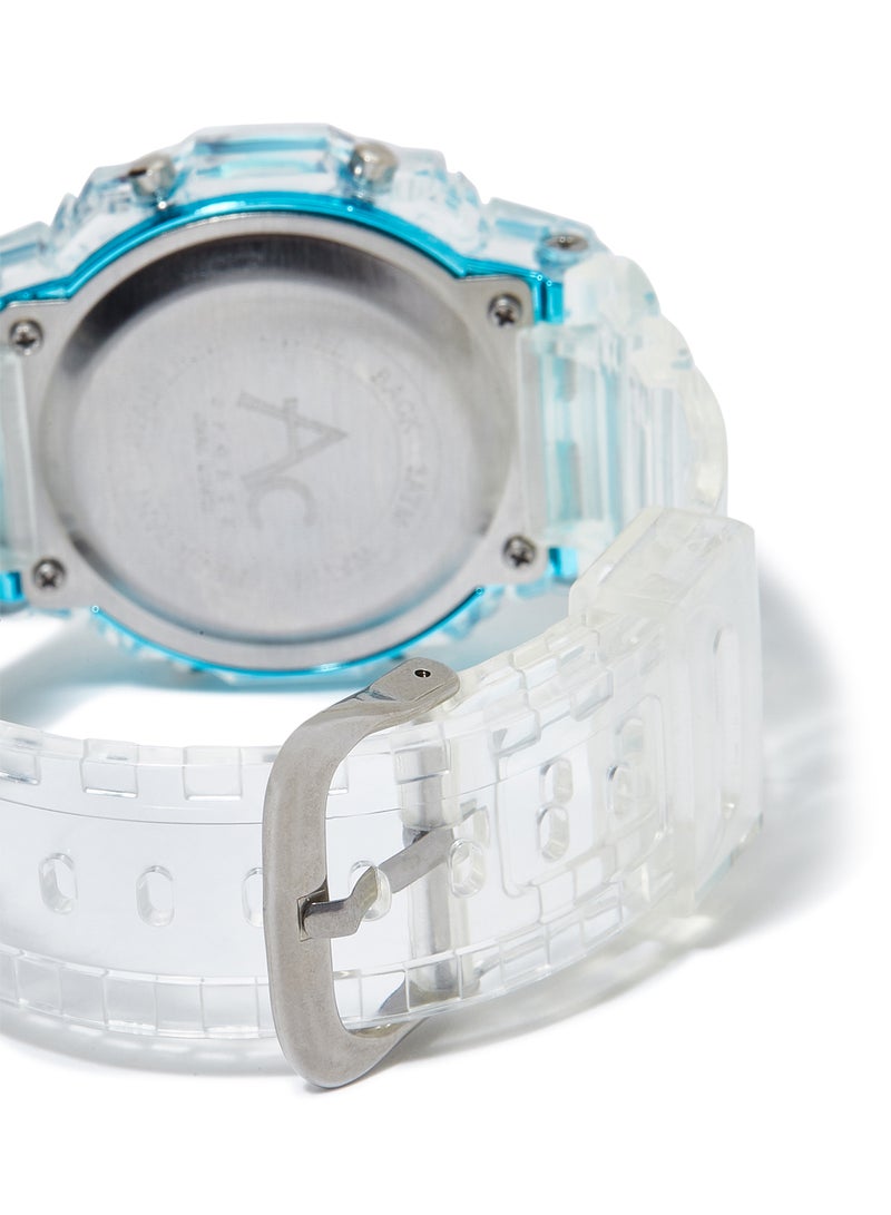 AC SPORTS Octagon Resin Digital Wrist Watch X36 - 36 mm - Transparent  - Image 4