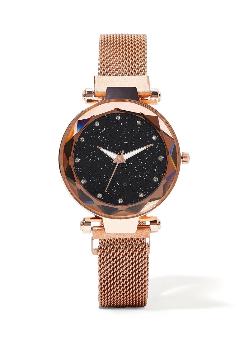 Maxel - Girls' Round Metal Analog Wrist Watch X55 - Image 1