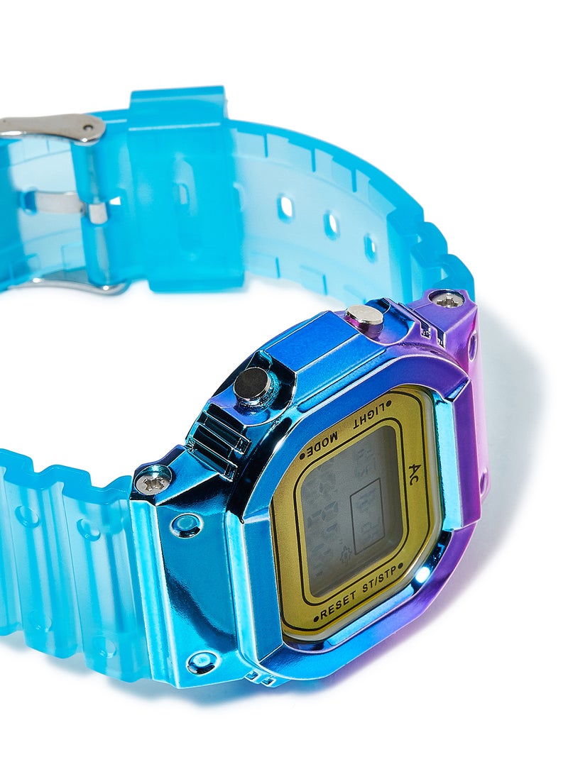 AC SPORTS Octagon Resin Digital Wrist Watch X40 - 36 mm - Sky Blue  - Image 2