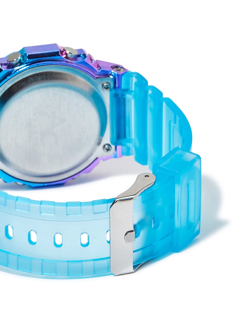 AC SPORTS Octagon Resin Digital Wrist Watch X40 - 36 mm - Sky Blue  - Image 3