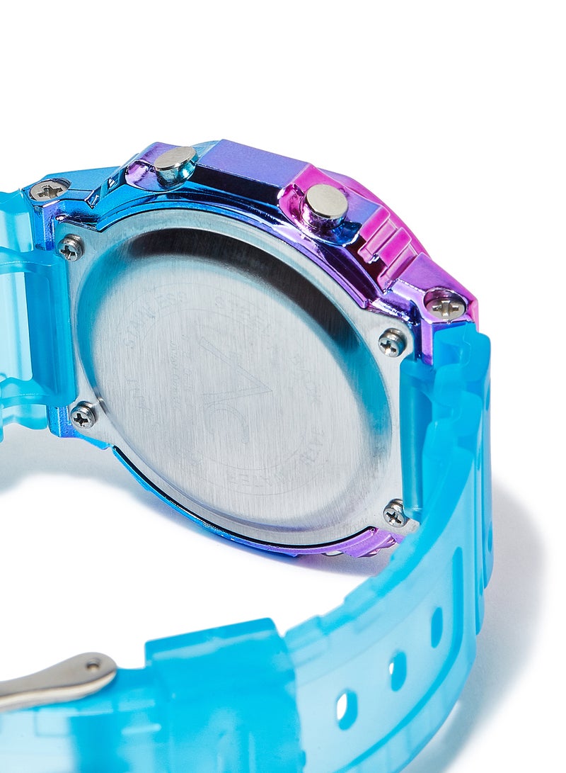 AC SPORTS Octagon Resin Digital Wrist Watch X40 - 36 mm - Sky Blue  - Image 4