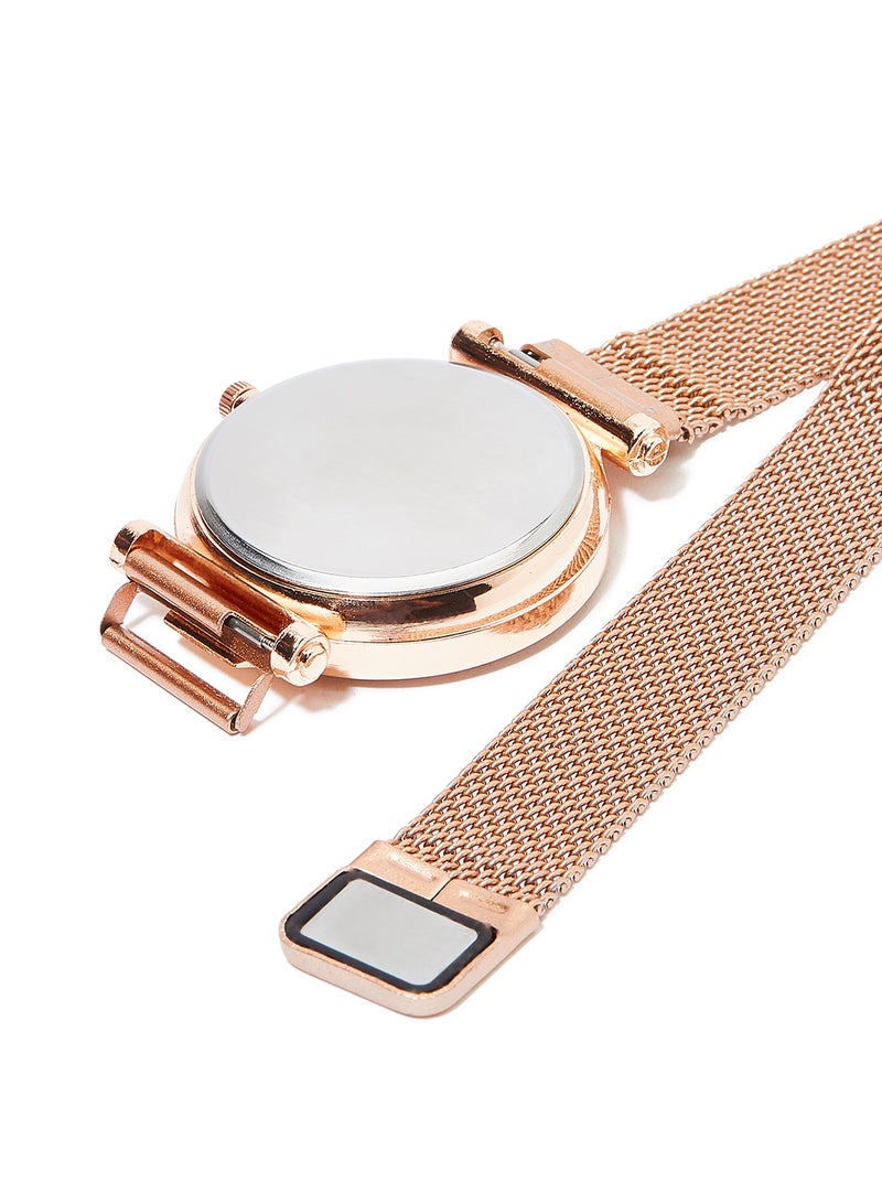 Maxel - Girls' Round Metal Analog Wrist Watch X55 - Image 1