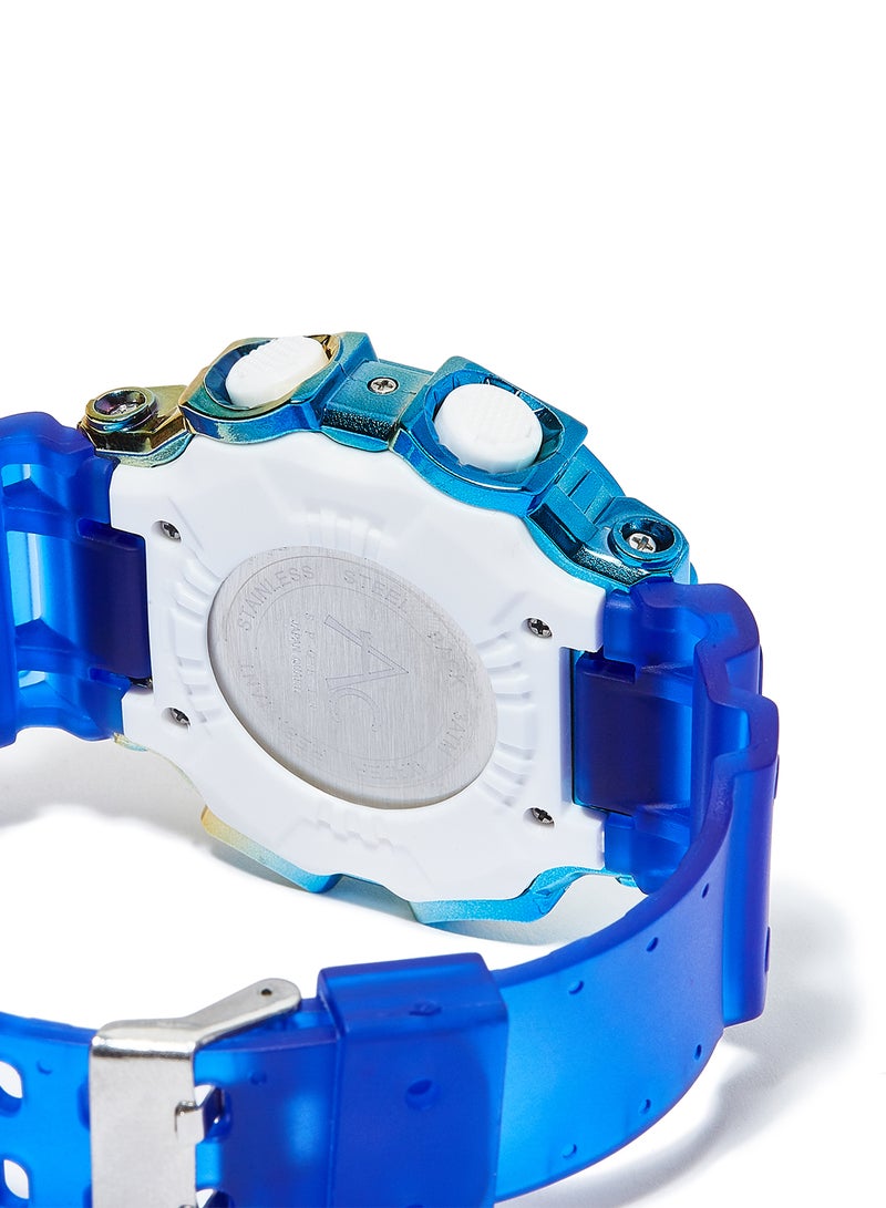AC SPORTS Octagon Resin Digital Wrist Watch X27 - 40 mm - Blue  - Image 3