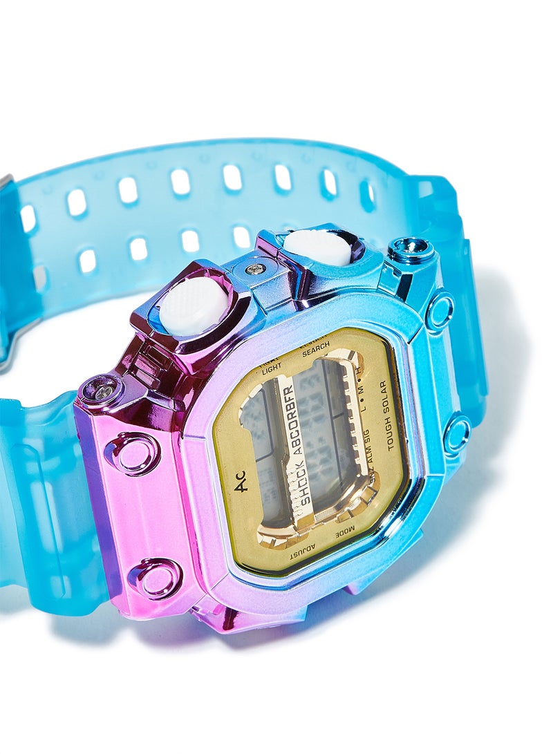 AC SPORTS Octagon Resin Digital Wrist Watch X26 - 40 mm - Blue  - Image 2