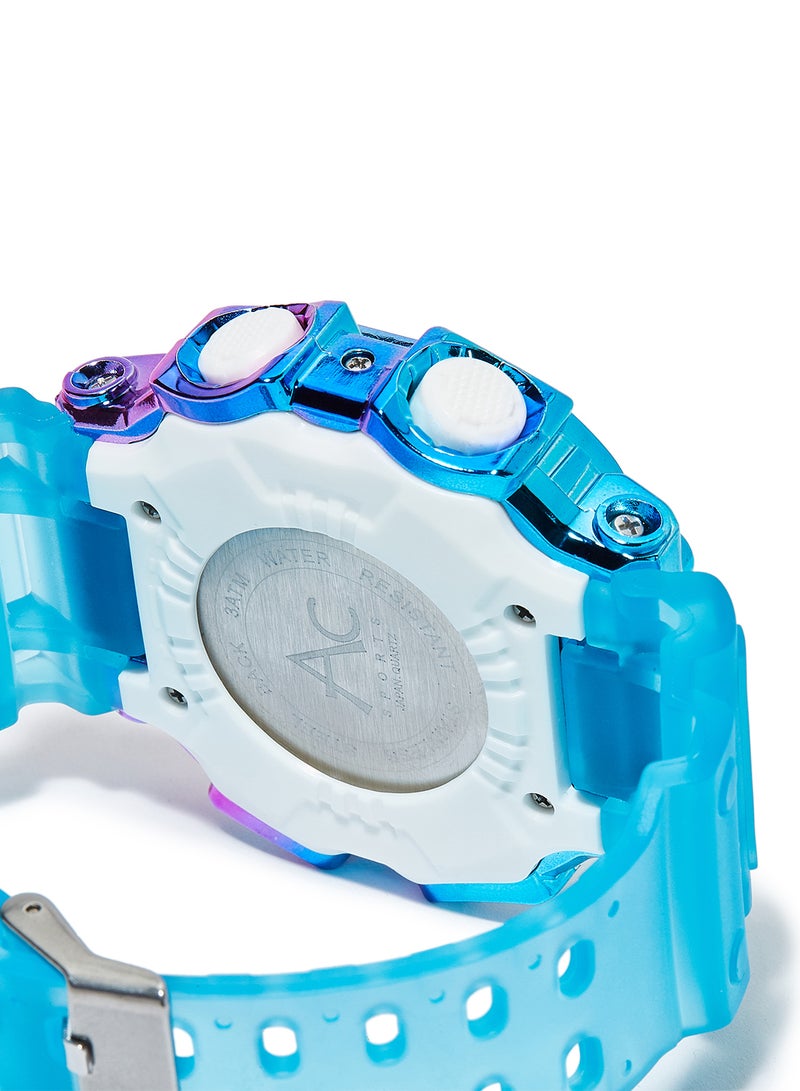 AC SPORTS Octagon Resin Digital Wrist Watch X26 - 40 mm - Blue  - Image 4