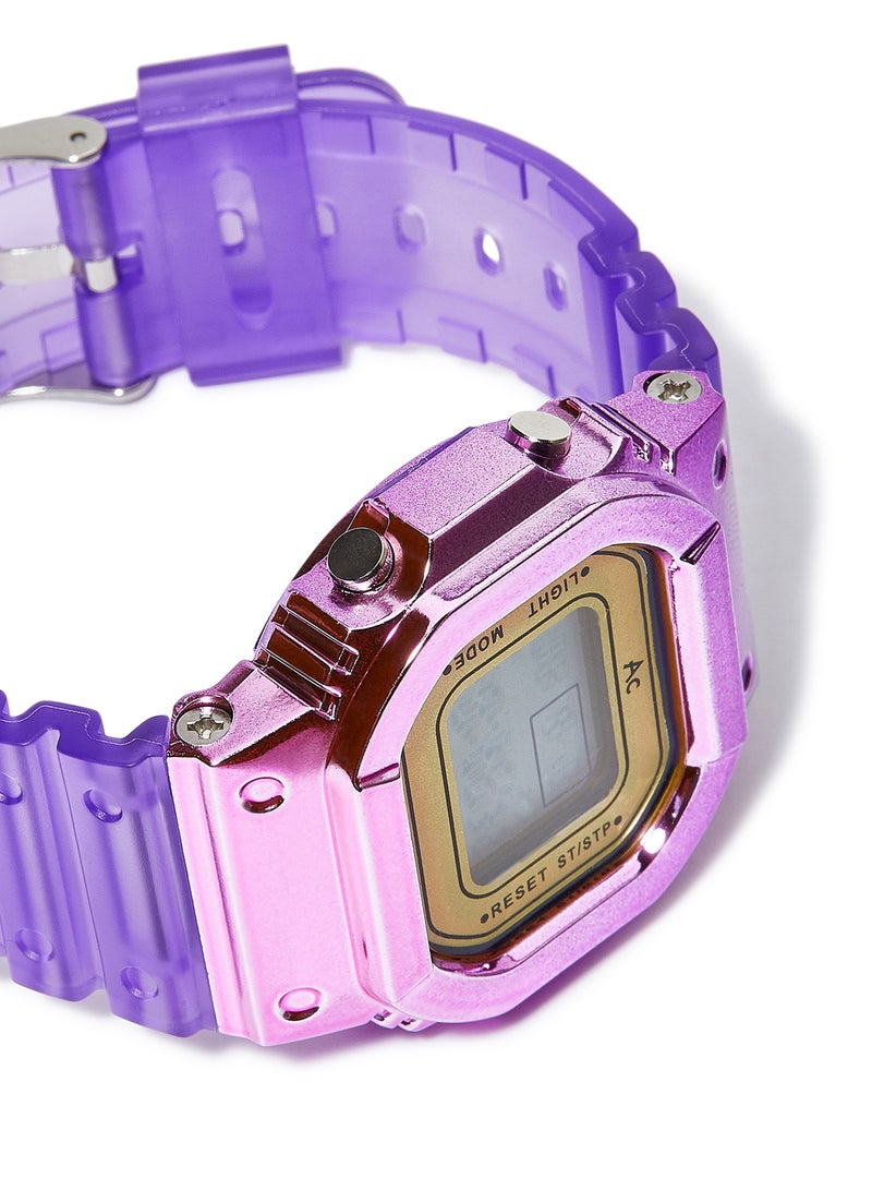 AC SPORTS Octagon Resin Digital Wrist Watch X39 - 36 mm - Purple  - Image 2