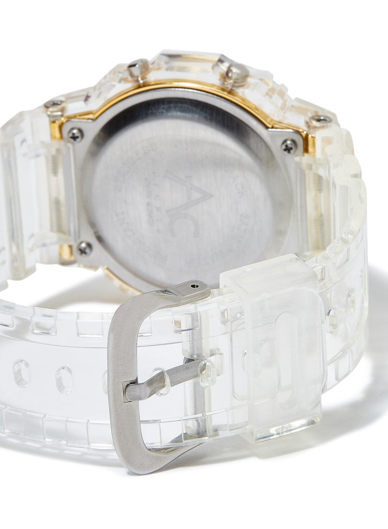 AC SPORTS Octagon Resin Digital Wrist Watch X35 - 36 mm - Transparent  - Image 3
