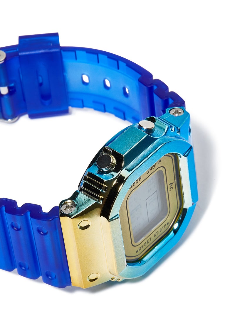 AC SPORTS Octagon Resin Digital Wrist Watch X38 - 36 mm - Blue  - Image 2