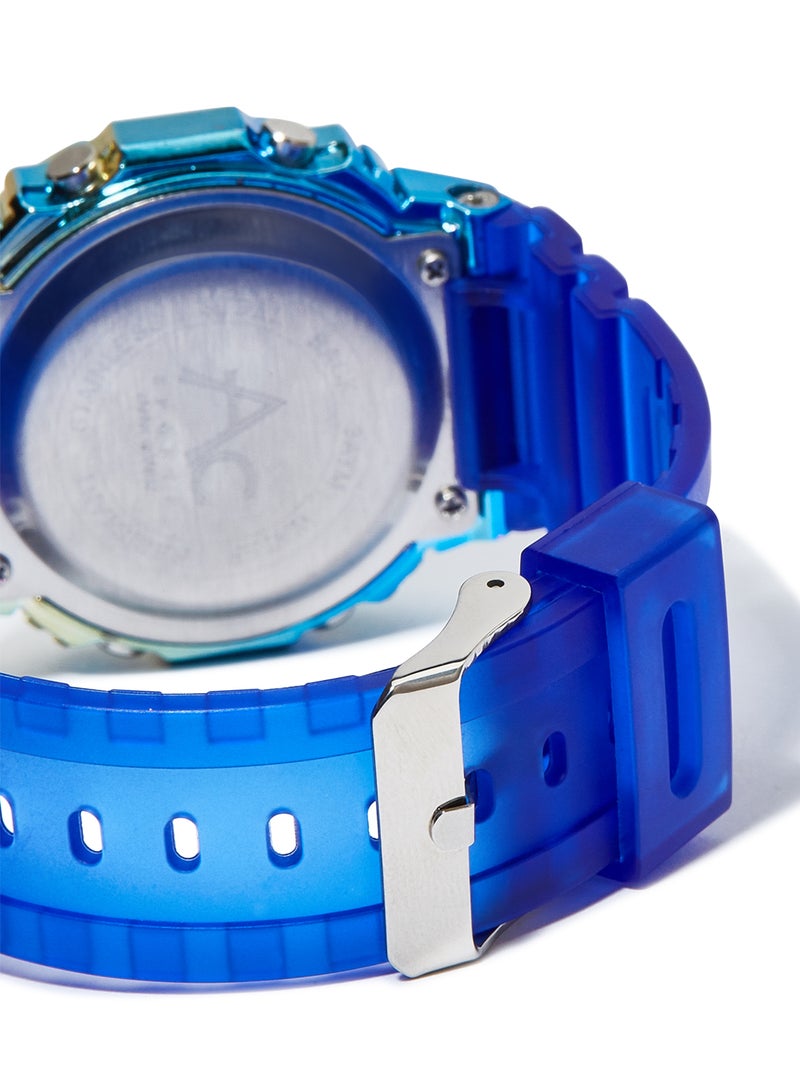 AC SPORTS Octagon Resin Digital Wrist Watch X38 - 36 mm - Blue  - Image 3