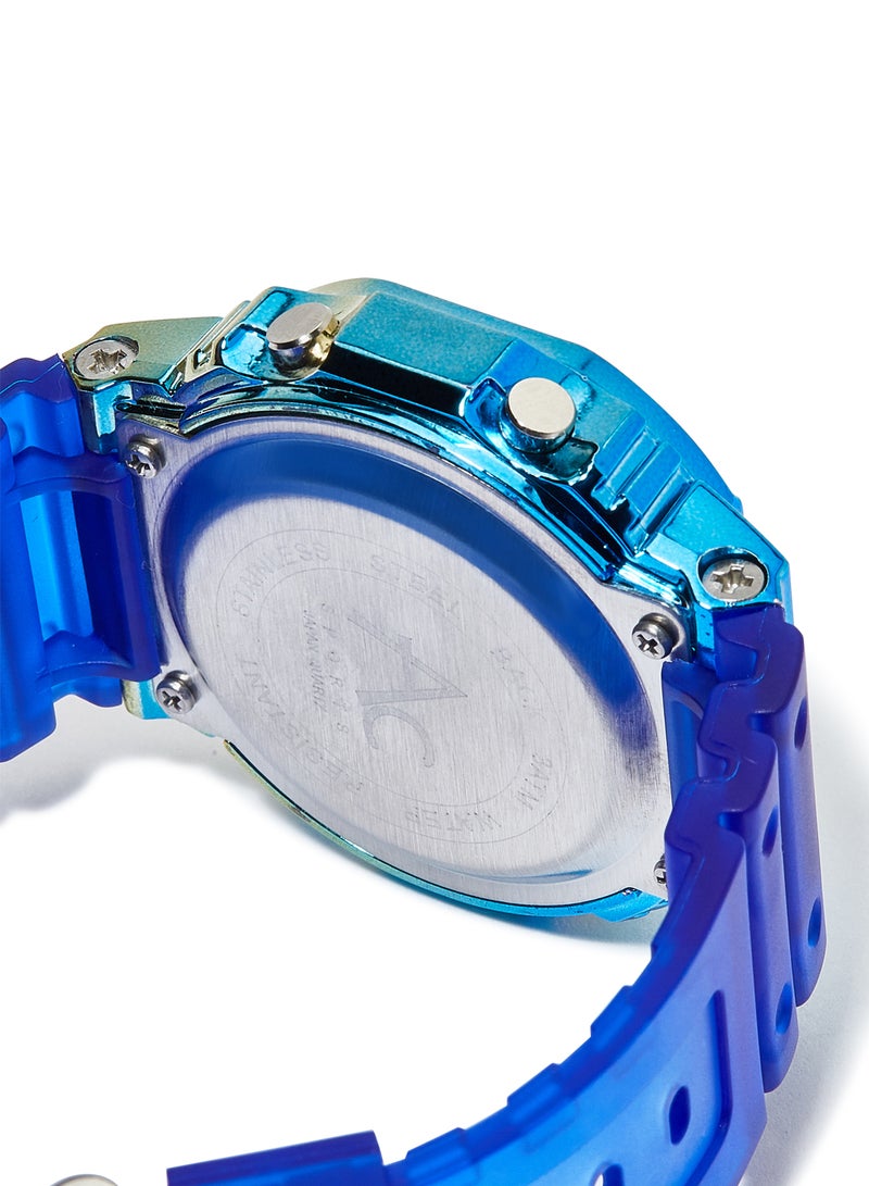 AC SPORTS Octagon Resin Digital Wrist Watch X38 - 36 mm - Blue  - Image 4