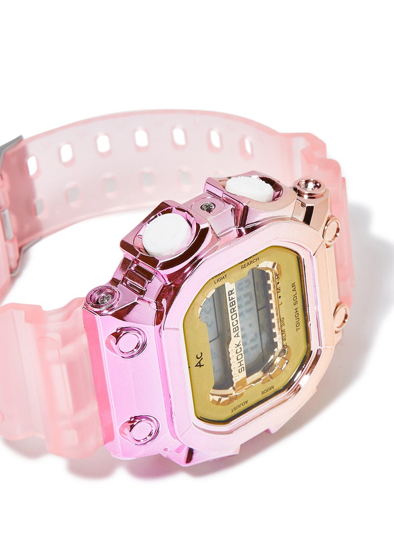 AC SPORTS Octagon Resin Digital Wrist Watch X30 - 40 mm - Pink  - Image 2