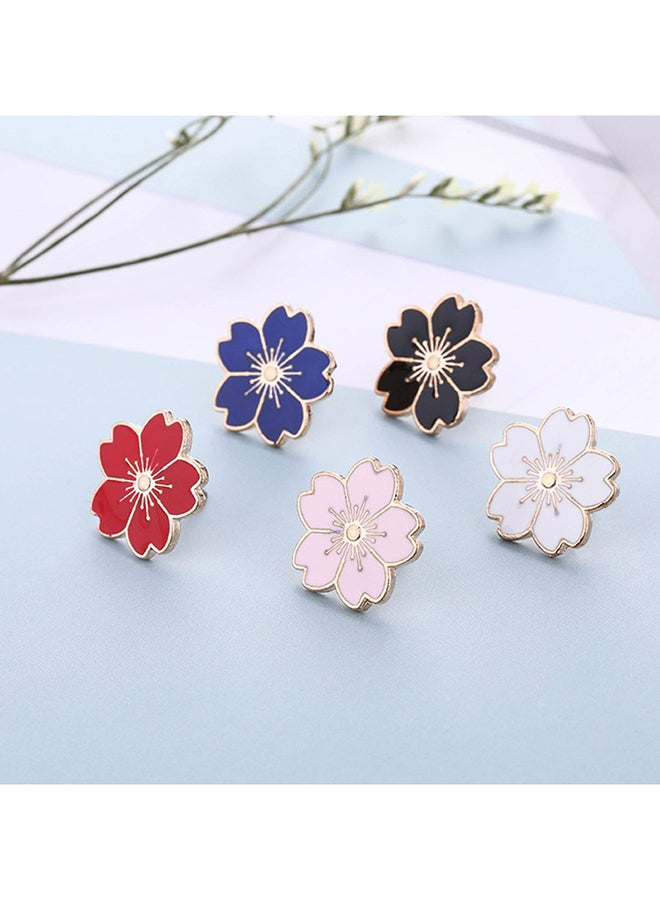 Generic - 5-Piece Blossom Fashionable Brooch Set - Image 1