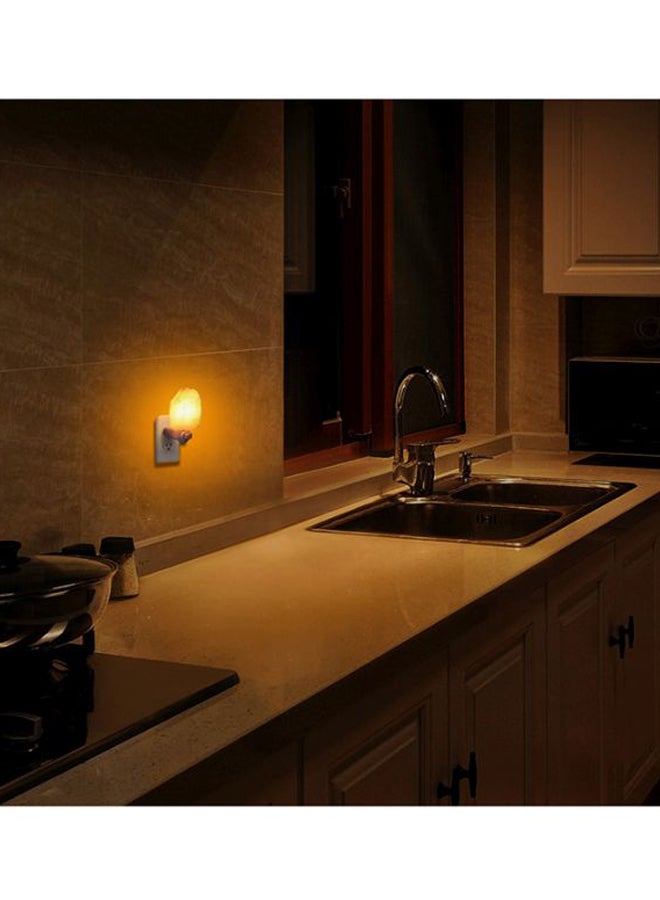 سيثيريا مصباح من ملح الهمالايا الصخري برتقالي 5.7 x 4.8 x 2.9بوصة - Image 4