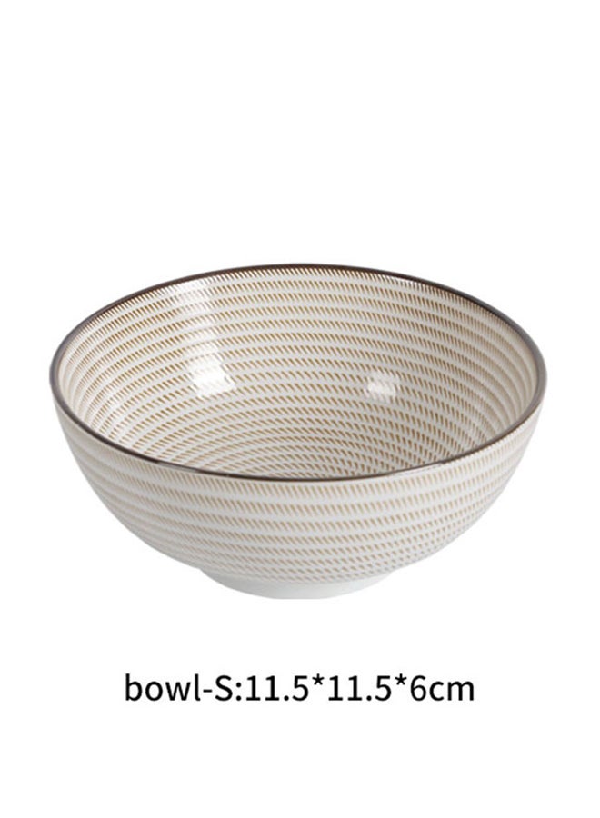 شاربدو وعاء للأرز والحساء أبيض/بيج 4.5بوصة - Image 2