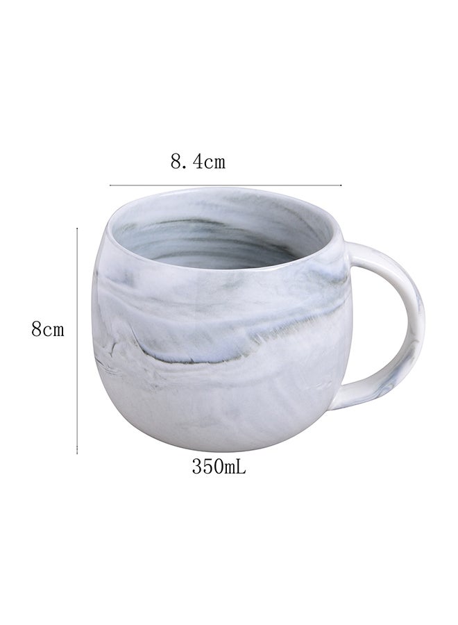 شاربدو فنجان قهوة بتصميم رخامي رمادي - Image 5