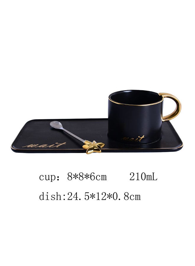 طقم فناجين قهوة مع صحون أسود 24 x 12 x 0.8Ø³Ù†ØªÙŠÙ…ØªØ±  - Image 2