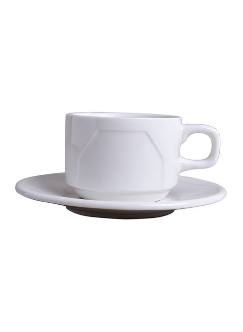 Cup And Saucer White 200ml