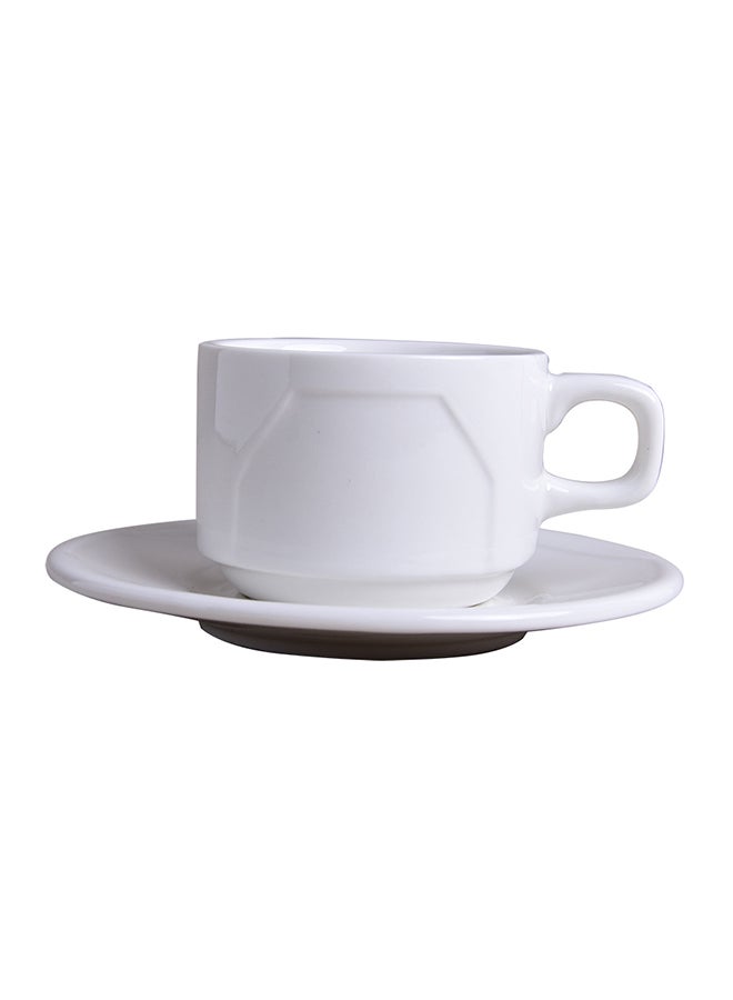 Cup And Saucer White 200ml