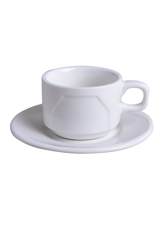 Cup And Saucer White 200ml
