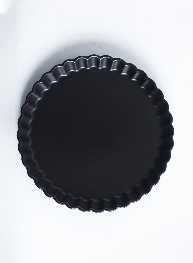 Sharpdo Chrysanthemum Round Pizza Plate Black 8inch - Image 4
