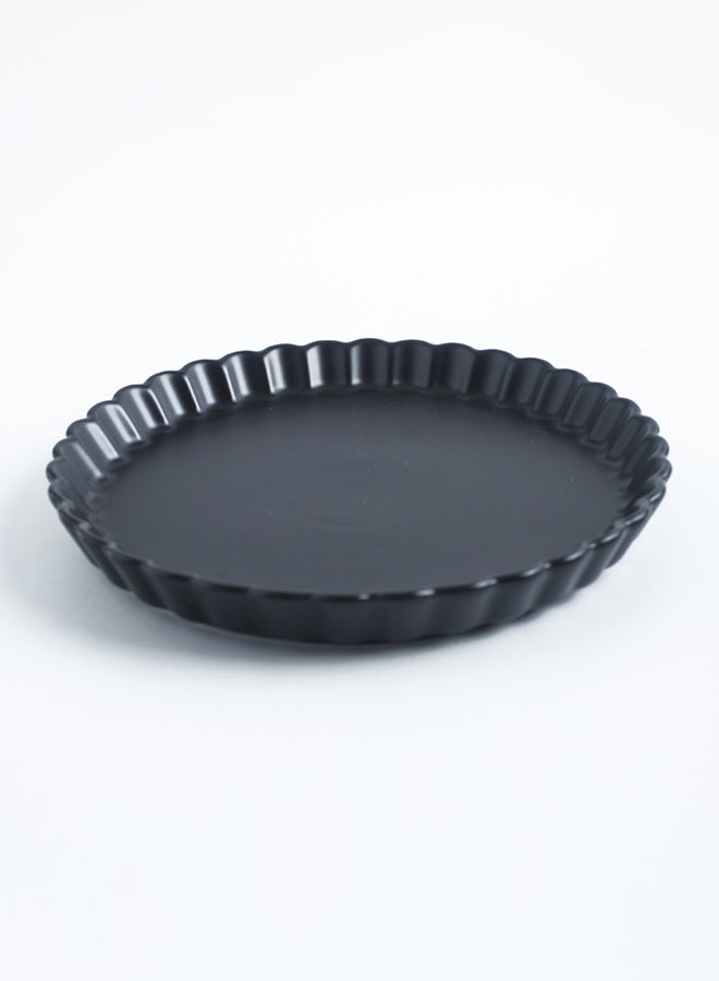 Sharpdo Chrysanthemum Round Pizza Plate Black 8inch - Image 3