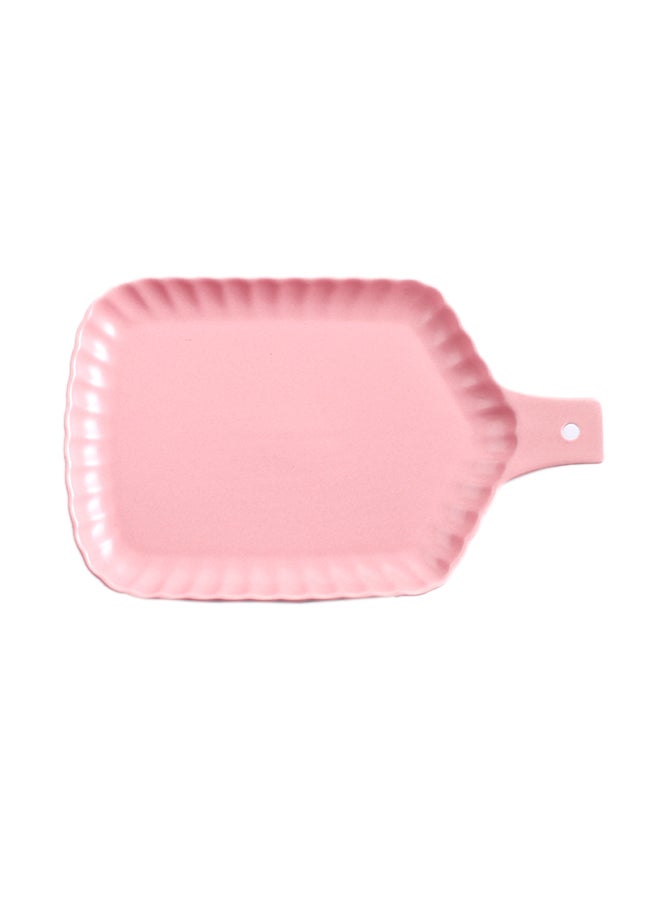 Chrysanthemum Ceramic Rectangle Ovendish With Handle Pink 13inch - v1596632497/N32621904A_1