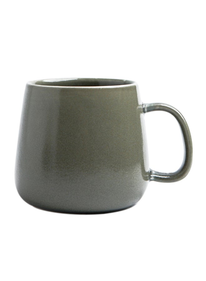 شور كوب من السيراميك بطلاءٍ متغيرٍ في الفرن أخضر 13.5x9x9سم  - Image 1