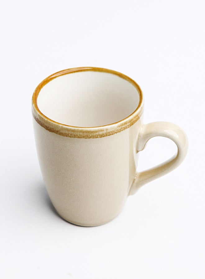 Shuer Ceramic Kiln Changing Glaze Mug Beige 11.5x8.2x11cm  - Image 3