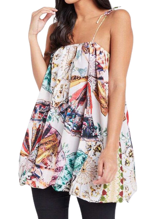 ZYLIST Printed Square Neck Blouse Multicolour  - Image 1