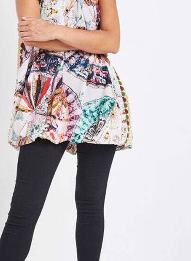 ZYLIST Printed Square Neck Blouse Multicolour  - Image 3