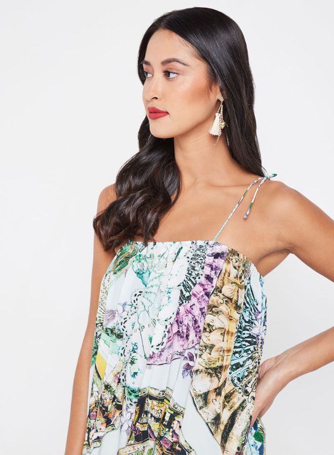 ZYLIST Printed Square Neck Blouse Multicolour  - Image 4