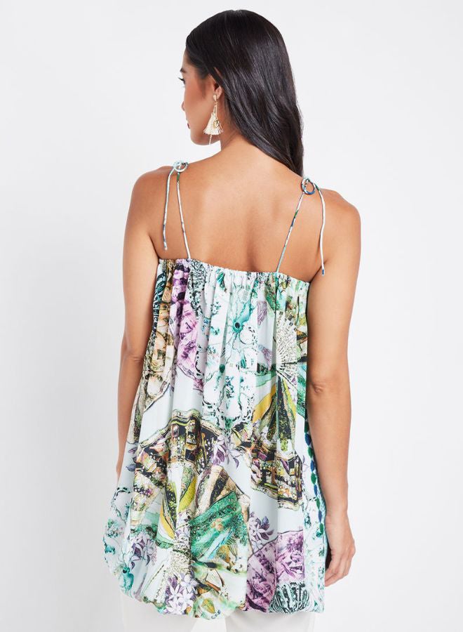 ZYLIST Printed Square Neck Blouse Multicolour  - Image 2