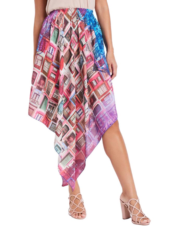 ZYLIST - Printed Midi Length Skirts Multicolour - Image 1