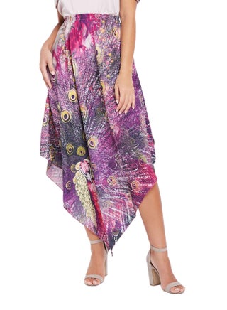 Printed Midi Length Skirts Multicolour - v1596632965/N38562703V_1