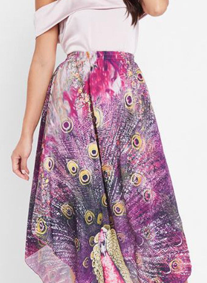ZYLIST Printed Midi Length Skirts Multicolour  - Image 3