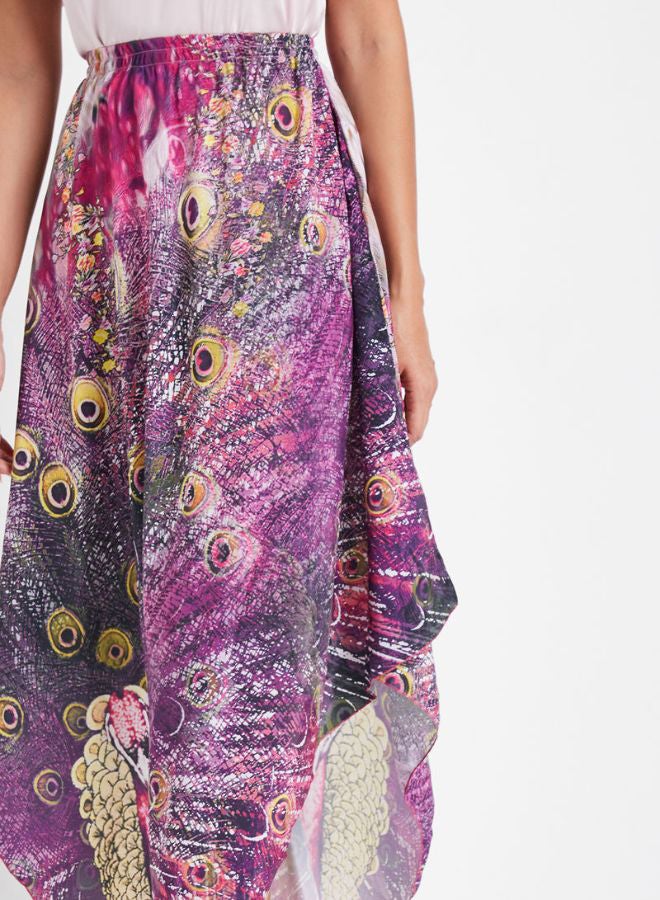 ZYLIST Printed Midi Length Skirts Multicolour  - Image 4