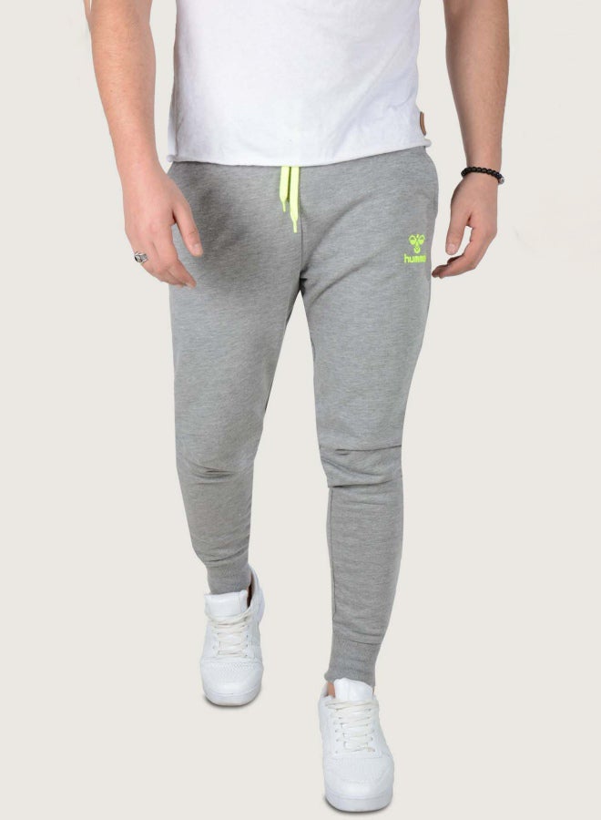 Hummel Cotton Sweatpants Dark Grey Melange  - Image 1