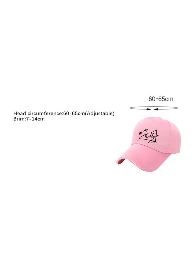 Generic BTS Printed Baseball Cap Pink/Black Best Price UAE