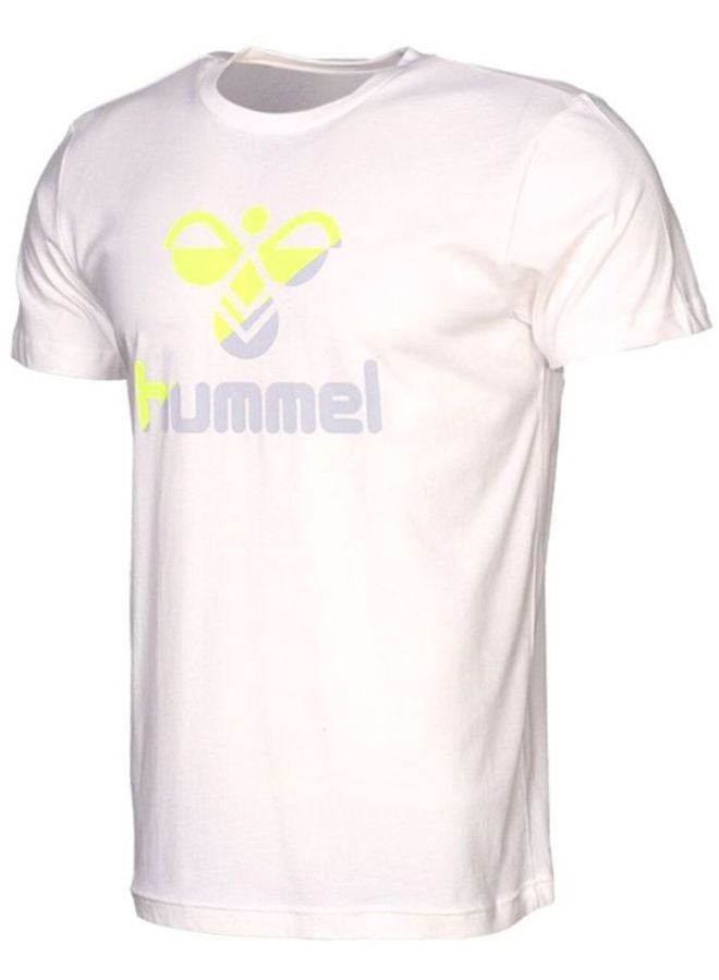 Hummel Rodney Printed T-Shirt Off White  - Image 1