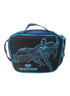 WB Games Batman Printed Lunch Bag Black/Blue 