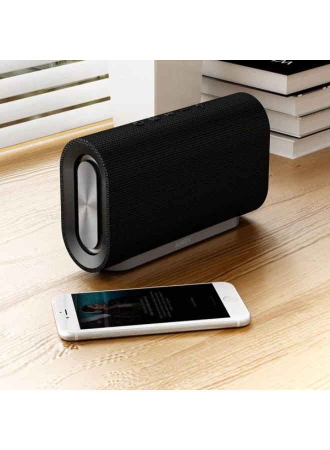 Aukey - Eclipse Bluetooth Wireless Speaker Black - Image 1